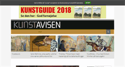 Desktop Screenshot of kunstavisen.dk