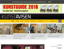 Tablet Screenshot of kunstavisen.dk